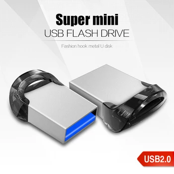 Nýja Stöð Lítill USB 2.0 Flash-Drifi 64GB 32GB Penna USB Aka 128GB Minni Standa Pendriver Diskur Viðskipti Gjöf