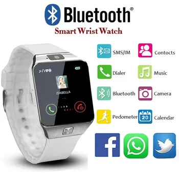 Bluetooth Klár Horfa DZ09 Wearable Úlnlið Símann Horfa á 2 G SIM-TF Kort Fyrir Xiaomi Rk Android Snjallsímann Smartwatch Menn Konur