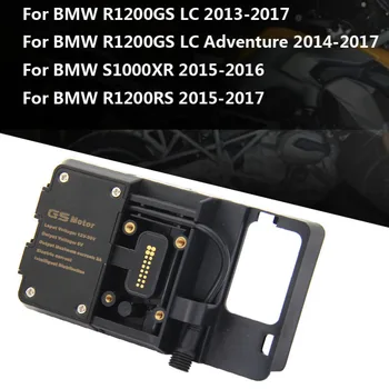 Mótorhjól USB Hleðslutæki Farsíma Handhafa Standa Biti fyrir BMW R1200GS Í&Ævintýri 2014 2015 2016 2017 fyrir S1000XR R1200RS