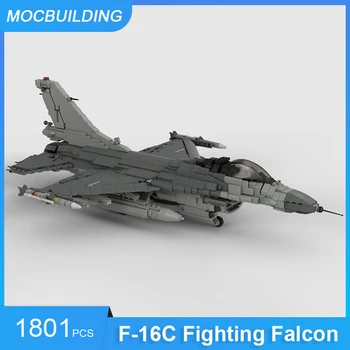 F-16C Blokk 50 Berjast Falcon Flugvélar Fyrirmynd MOC Byggja Múrsteina Samgöngur Mennta Skapandi Krakkar Leikföng Gjafir 1801PCS