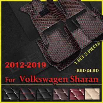 Bíll mottur fyrir Volkswagen sharan Sjö sæti 2012 2013 2014 2015 2016 2017 2018 2019 Sérsniðin farartæki fæti Pads bifreið