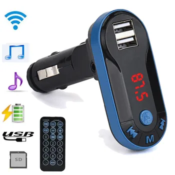 USB Tónlist fyrir MP3-Spilara Reproductor Bluetooth FM Sendandi MP3-Spilara Handfrjáls Bíl Kit USB-TF ÁBENDINGAR Fjarlægur Dropshipping