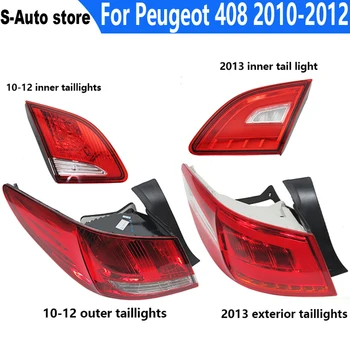 Fyrir Peugeot 408 2010-2013 Bíl Taillight Inni / utan Aftan Ljós Skottið Ljós Lampa Samkoma