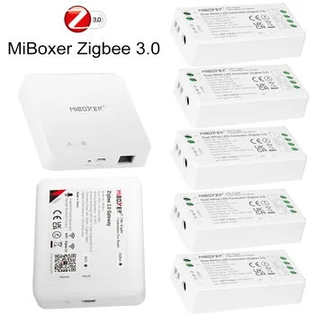 Miboxer Zigbee 3.0 Tvöfalda Hvítt Einn Lit SNÚNING RGBW SNÚNING+CCT LEITT Ræma Contoller T.-Box1 T.-Box2 FUT035Z APP Hlið Stjórnandi