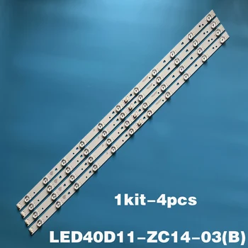 4PCS LEITT baklýsing ræma fyrir JVC LT-40M640 MTV-4128LTA2 LT-40C540 LSC400HN01 LT-40E71(A) LED40D11-ZC14-03(B) LED40D11-01 11LED