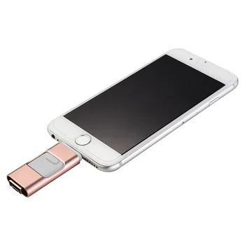 USB Flash Drif Samhæft iPhone sækja/Epli/iphone/Andrew & TÖLVU 128GB [3-eftir-1] Eldingar PRICE Hoppa Aka 3.0 USB Minni Standa