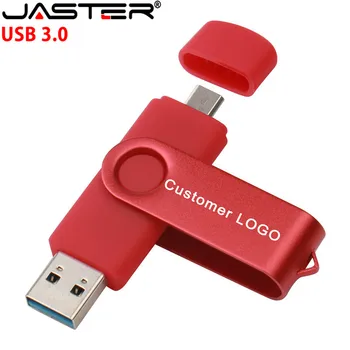 JASTER PRICE USB 3.0 128GB USB-lykilinn 16GB 32GB Tveir-Hlið Penna Aka Fyrir Android Farsíma 8GB USB Standa 64GB Pendrive