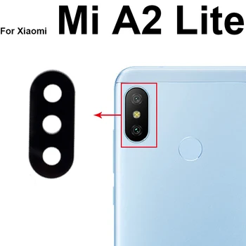 Upprunalega Aftan Bak Myndavél Glas Linsu Skipti Fyrir Xiaomi Mi 1 5 / A2 6X / A2 Lite / A3 með Lím Límmiða