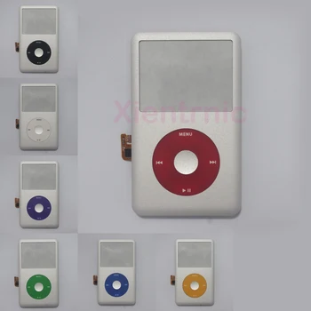 Fyrir iPod 6 Klassískt Silfur framhliðina pallborð með clickwheel flex kaðall Húsnæði kit fyrir skipti A1238