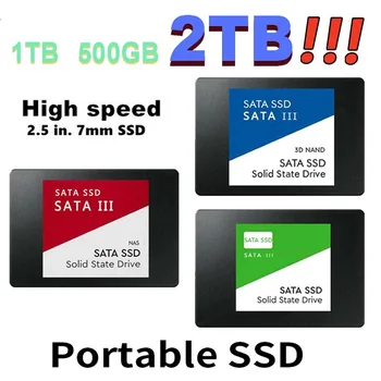 HUNDRAÐ SSD 2.5 Tommu Miklum Hraða SSD 240GB 480GB 500GB 512GB HD 1TB Innri SSD 2TB Föstu formi Aka Fyrir Fartölvuna SSD Minnisbók
