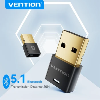 Vention USB Bluetooth Millistykkið Tónlist Hljóð Móttakara Fartölvu Sendandi fyrir TÖLVU Þráðlaust Mús Tónlist Dongle Líklegur-X Bluetooth 5.1