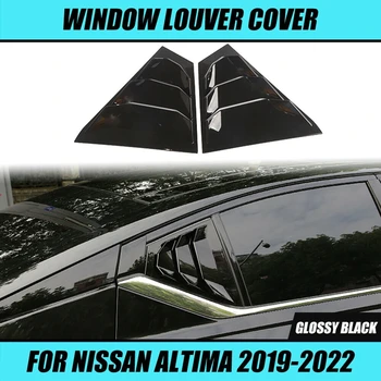 2pcs/setja Bílinn fyrir Aftan Glugga Louver Hlerann Ná Snyrta Skraut Bíl Fylgihlutir fyrir Nissan Altima 2019 2020 2021 2022
