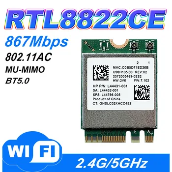 Wirecard rtl8822ce tvöfalda hljómsveit 802.11 ac 867Mbps m.2 wifi kort mudule + bluetooth 5.0 net kort