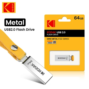 KODAK K122 Málm Flash Diska USB2.0 128GB 32GB 64GB USB Lítill Penna Aka Minni Standa Minni Flash Fyrir TÖLVU fartölvu Bíla