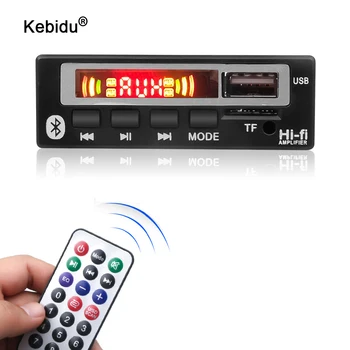 kebidu Bluetooth 5.0 Lit Skjánum MP3 WMA WAV Tengd Borð 5V 12V Þráðlaust Hljóð Mát USB-TF Útvarpinu Fyrir Bíl fylgihlutir