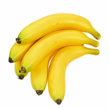 6 stk Gervi Banana Plast Froðu Gervi Banana Uppgerð Ávöxtum Leikmunir Innréttingarnar Hagnýt Heim Innréttingarnar Aðila Skjóta Leikmunir