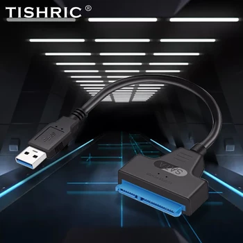 TISHRIC HUNDRAÐ Að USB 3.0 2.0 USB-C HUNDRAÐ USB Diskinn Snúruna Millistykkið 15+7 22pin Stuðning 2,5 Tommur Ytri SSD DISKINN Diskinn