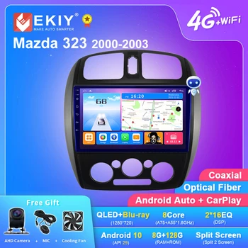 EKIY T7 Fyrir Mazda 323 2000-2003 Android Útvarpinu Margmiðlun Spilara GPS Siglingar BT Hljómtæki Nei 2din segulbandstæki DVD HU