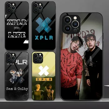 Sam Og Colby XPLR Símann Ef Hert Gler Í IPhone 13Pro 13 12 11 Pro Max Lítill X XR S Max 8 7 6s SE 2020 Ná
