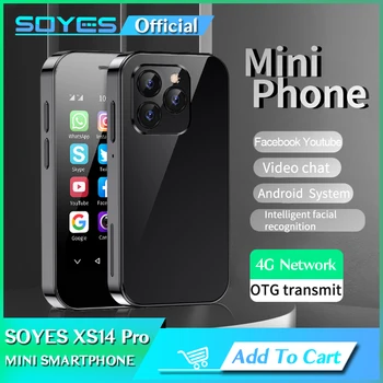SOYES XS14 Pro 3.0 Tommu 4G Lítill Snjallsímann Android 9 Tvöfalda Sim Andlit SKILRÍKI Tvöfalda Myndavél WIFI Bluetooth FM Stórkarl GPS PRICE Farsíma
