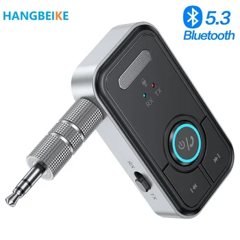 Bluetooth 5.3 DE Bluetooth Hljóð Millistykkið 3,5 Jack 2-í-1 Móttakara Sendandi fyrir Lan Heyrnartól á SJÓNVARPIÐ Hátalarar bíll fyrir MP3-Spilara