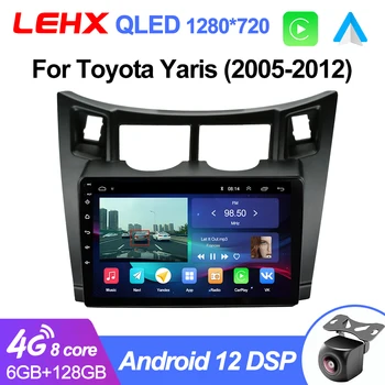LEHX Pro 8Core Útvarpinu Leikmaður að spila Fyrir Toyota Yaris 2005 - 2012 CarPlay Android Farartæki GPS Navigator Hljómtæki 2 din 2din DVD
