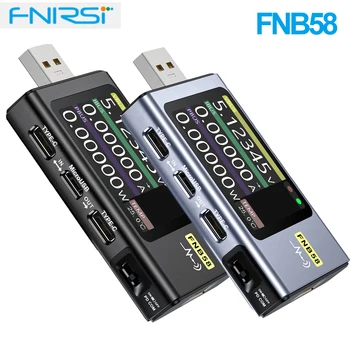FNIRSI-FNB58 FNB48P USB Prófanir Voltmeter Ammeter TEGUND-C Fljótur að Kostnaðarlausu Uppgötvun Kalla Getu Mælingu Gára Mælingu
