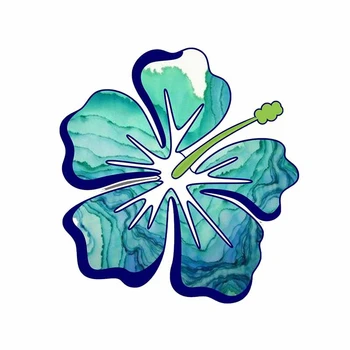 JuYouHui Utan Fylgihlutir Decal Hawaiian Lily Blóm List Persónuleika Brimbretti Fartölvu Bíl Límmiðar Teikni Decals